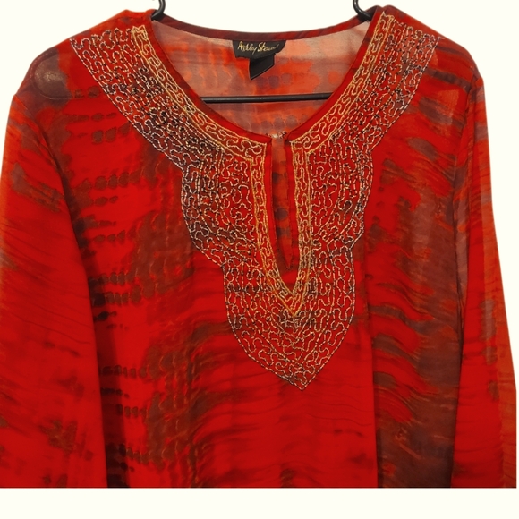 Ashley Stewart Tie Dye Tunic  - Picture 2 of 5